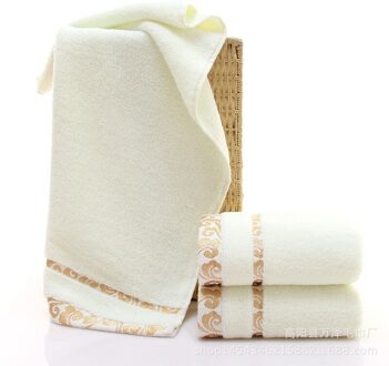 3Pcs 75X34CM Microfiber Sneldrogende Handdoek Beer Cartoon Handdoeken Katoen Zachte Droge Handdoeken Keuken Schone Absorberende Handdoeken kleur B geel