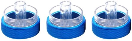 3Pcs Auto Airconditioning Knop Stijlvolle Auto Airconditioning Schakelaar Knop Voor Ford Focus 2 3 Mondeo Blauw