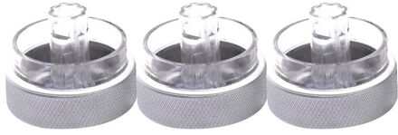 3Pcs Auto Airconditioning Knop Stijlvolle Auto Airconditioning Schakelaar Knop Voor Ford Focus 2 3 Mondeo Zilver