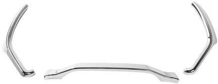 3Pcs Auto Interieur Interieur Dashboard Meter Chrome Cover Trim Voor Ford F150