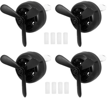 3Pcs Auto Luchtzuivering Outlet Airconditioner Outlet Auto Parfum Aromatherapie Luchtuitlaat Auto Decoratie Voor Man Vrouw (1P zwart 2