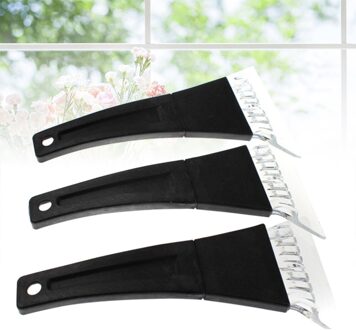 3Pcs Auto Sneeuw Schraper Te Houden Ijs Schop Sneeuw Remover Voor Auto Venster (Zwart)