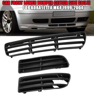 3Pcs Auto Voorbumper Lower Center Grille Links & Rechts Grille Cover Voor Bora Jetta MK4 1999-2004 1J5853677B 1J5853665B