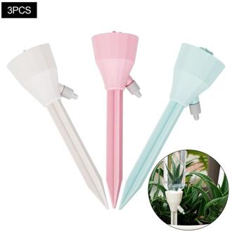 3Pcs Automatische Plant Self Watering Spikes Bloem Druppelaar Bloem Sproeisysteem Apparaat Uniform Water Uitstroom Voor Luie Mensen
