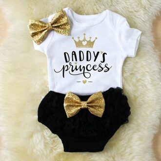 3PCS Baby Girl Outfits Newborn Clothes Kids Tops Girls Bodysuit Shorts Pants Cute Set 12m