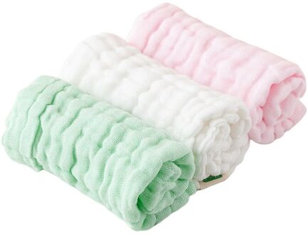 3Pcs Baby Zuigelingen Voeden Slabbetjes Absorberend Zacht Katoen Burp Speeksel Handdoek Washandje Q1FE 2