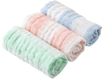 3Pcs Baby Zuigelingen Voeden Slabbetjes Absorberend Zacht Katoen Burp Speeksel Handdoek Washandje Q1FE
