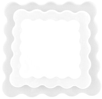 3Pcs Bureau Coaster Mallen Voor Hars Gieten Siliconen Coaster Mallen Voor Cake Houder Hars Vruchten Thee Lade Kit Party levert Zilver