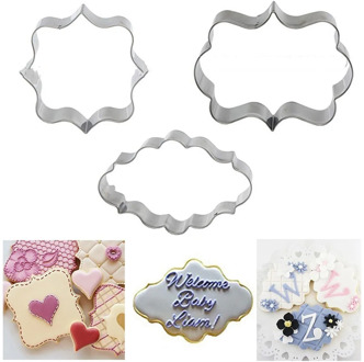 3Pcs Cake Tool Mould Fashion Creative Pastry Fudge Cookie Cutter Home Practical Pastry Making Mould Creative Food Cutter