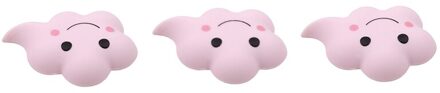 3Pcs Deur Deurknop Back Muur Protector Kind Veiligheid Bescherming Roze