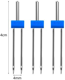 3Pcs Double Twin Naald Pins Staal Twin Stretch Machine Naalden 2Mm 3Mm 4Mm Huishoudelijke Multi Functie naaimachine Accessoires