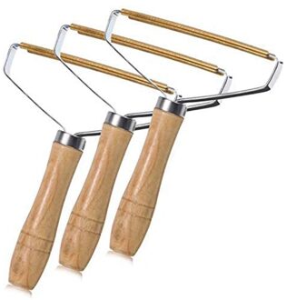 3Pcs Draagbare Lint Remover Kleding Lint Remover, Draagbare Fuzz Scheerapparaat Met Houten Handvat Voor Wol Kasjmier En Anderen