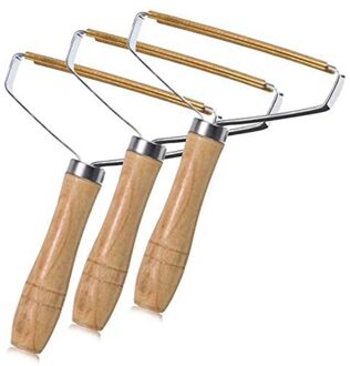 3Pcs Draagbare Lint Remover Kleding Lint Remover Draagbare Fuzz Scheerapparaat Met Houten Handvat Voor Wol Kasjmier En Anderen