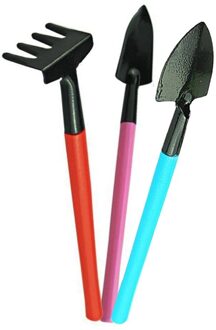 3Pcs Draagbare Tuingereedschap Set Schop Hark Spade Bloem Plant Tuinieren Hand Kits Tuin Planten Tool Voor Thuis Outdoor