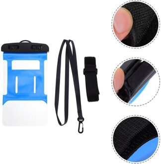 3Pcs Duiken Surfen Zwemmen Waterdichte Beschermhoes Voor Mp3 Mp4 Telefoon blauw