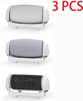 3Pcs Dull Poolse Voetverzorging Tool Heads Hard Skin Remover Vullingen Vervanging Rollen Voor Scholls Bestand Voeten Care Tool 3 stk