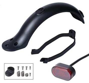 3pcs Electric Scooter Rear Fender Mudguard Support Taillight Kickscooter Replacement Accessories Parts for Xiaomi M365 Pro