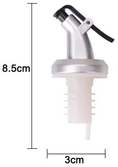 3Pcs Flessenstop Lekvrije Wijn Fles Stop Dop Wijn Schenker Tuit Stopper Dispenser Olijfolie Sproeier Keuken tool 1 stk wit