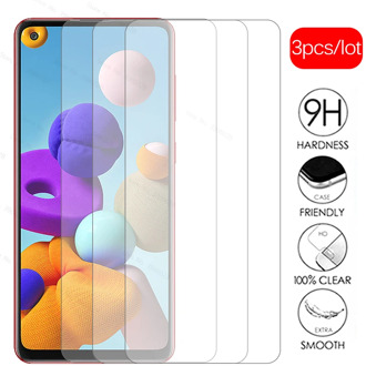 3pcs for samsung a21s glass screen protector for samsung galaxy a 21s a21 s a 21 s a217f a 6.5“ sklo protective glass film cover