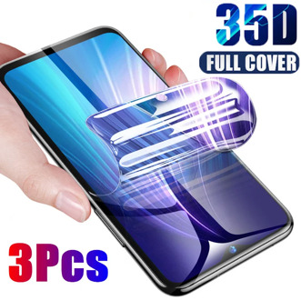 3Pcs Full Cover Hydrogel Protective Film for Huawei P30 P20 Lite Mate 20 Pro Screen Protector For Y6 Y7 Y9 Prime 2019 Soft Film