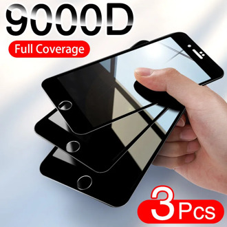 3PCS Full Cover Protective glass on For iphone 7 8 tempered Glass Film On iPhone 6 6s Plus SE 2020 Screen Protector Curved Edge