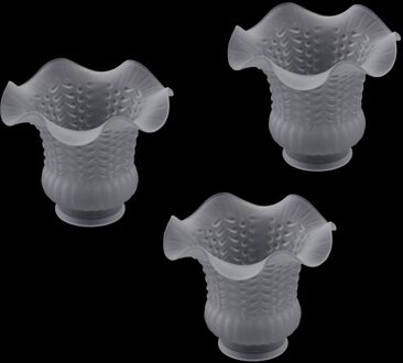 3Pcs Glas Shades Voor Wandkandelaar Verlichting En Plafond Ventilator Verlichting Kroonluchter
