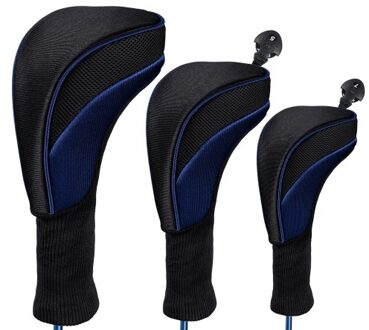 3pcs Golf Head Covers Driver Fairway Woods Headcovers Golf Accessories