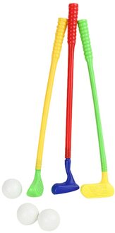 3Pcs Golfclubs, 3Pcs Ballen Mini Golf Club Set Golfclubs Kinderen Plastic Speelgoed Leisure Sport Mini Golf Club Set