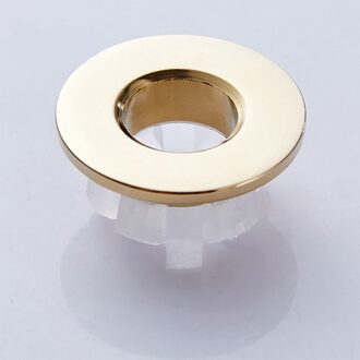 3pcs Greenspring Wasbak Trim Overloop Cover Messing Insert in Gat Ronde Caps Geborsteld Nikkel stijl 4