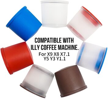 3Pcs Herbruikbare Iperespresso Capsule Navulbare Koffie Filter X9 X8 Y5 Y3 Koffie Filter Manden Capsules Koffiezetapparaat