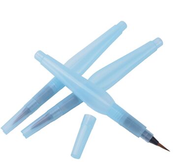 3Pcs Hervulbare Water Inkt Pen Aquarel Kalligrafie Art Borstel Soft Schilderen Illustratie Borstel Tekening Art Supplies
