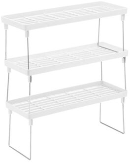 3Pcs Keuken Opbergrek Plastic Opvouwbare Plank Organisator Voor Keuken Aroma Keuken Organisator Rack Kookgerei Kruidkruik Holde groen