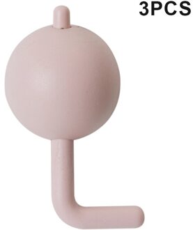 3Pcs Kind Anti-Knijpen Veiligheidsslot Punch-Gratis Baby Beschermende Ladeblokkering Huishoudelijke JA55 Roze