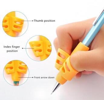 3pcs Kinderen Schrijven Potlood Houder Kids Leren Practise Pen Aid Grip Houdingscorrectie Apparaat