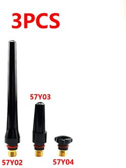 3Pcs Lange/Medium/Korte Rug Cap 57Y02 57Y03 57Y04 Voor Tig Pta Db Ck Sr WP-17/18/26 Serie Lastoorts Accessoires