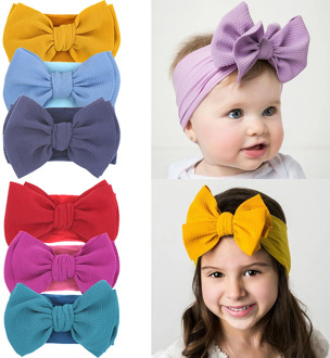 3Pcs/lot Baby Girl Headband For Children Baby Hair Accessories Nylon Bowknot Hair Bands Infant Turban Newborn Headband For Girls