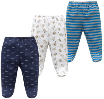 3PCS/lot Baby Pants 100% Cotton Autumn Spring Newborn Baby Boys Girls Trousers Kid Wear Infant Toddler Cartoon For Baby Clothing