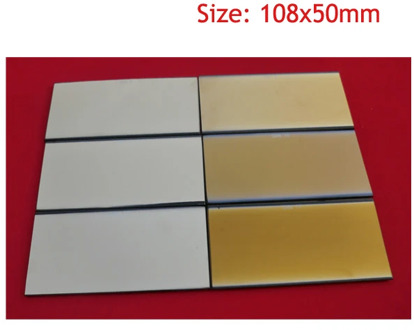 3pcs/lot Black Glass Filter Lens 108x50mm for Welding Goggles Masks Golden Coating Eye Filters blue DIN9, 10,11