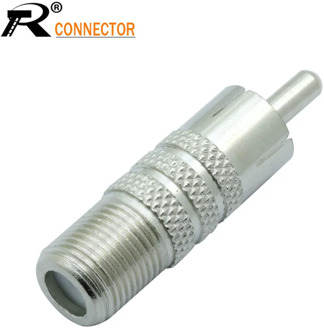 3PCS/LOT CCTV CAMERA SYSTEM COAXIAL ADAPTER NEW F TYPE COAX JACK TO RCA MALE PLUG STOCK OFFER LONG LIFESPAN