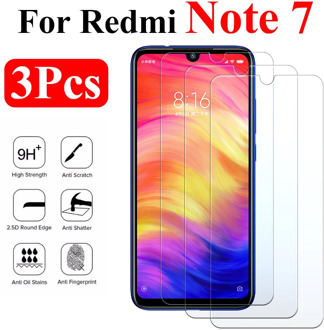 3Pcs/Lot Protective Glass On For Xiaomi Redmi Note 7 Tempered Xiomi Redme Note7 Screen Protector Armor Xaomi Red Mi Not 7 Xiami