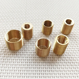 3PCS M6 to M10, M8 to M10, M12 to M14 threaded hollow tube adapter inner outer threaded coupler conveyer adapter