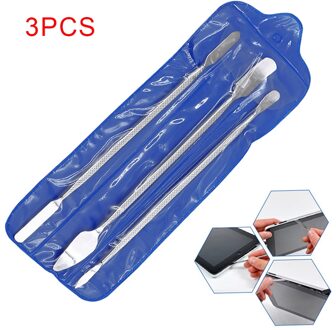 3Pcs Metal Spudger Universele Mobiele Telefoon Reparatie Opening Tool Metal Demonteren Koevoet Stalen Koevoet Telefoon Hand Tool Sets