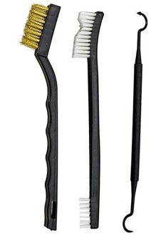 3Pcs Mini Rvs Roest Borstel Messing Reinigen Polijsten Detail Metalen Borstel Draad Tandenborstel Schoonmaken Tool Familie Kit