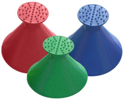 3Pcs Multipurpose Lange Handvat Sneeuwruimen Borstel Schraper Ijs Schop Auto Voertuig Schroot Sneeuw Remover Deicer Kegel Deicing Tool