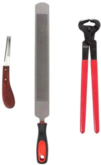 3Pcs Nipper Cutter Shoeing Farriers Hoof Trimmen Set Metalen Reiniging Manicure Bestand Rasp Paard Vee Reparatie Stabiele Levert