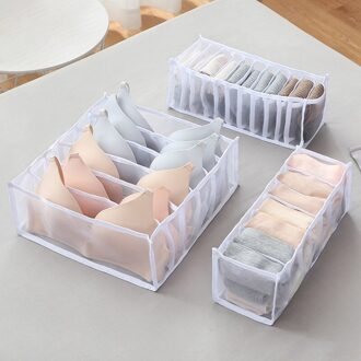 3Pcs Ondergoed Beha Organisator Opbergdoos 2 Kleuren Drawer Closet Organisatoren Dozen Voor Ondergoed Sjaals Sokken Beha WT