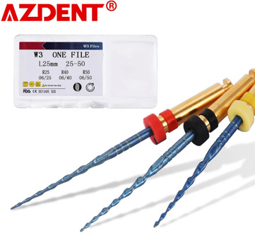3pcs/pack Dental Reciprocating Blue Endodontic Files Niti Rotary Root canal Heat Activated