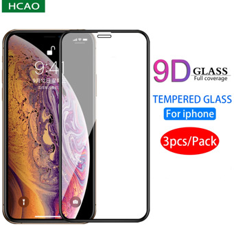3pcs/Pack HCAO protective glass for iPhone 6s 7 8 plus X XS 11 pro MAX glass on iphone XR XS MAX 11 Pro MAX 11 screen protector