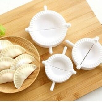 3PCS Pack knoedel machine Kleine tool Thuis plastic Deeg Druk Dumpling Pie Ravioli Mold Mould Maker Koken Pastry gereedschap