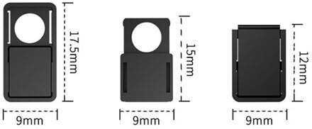 3Pcs Plastic Webcam Shutter Cover Web Camera Veilige Beschermen Privacy Voor Desktop Laptop Telefoon Camera 'S Plastic Bescherming Tape